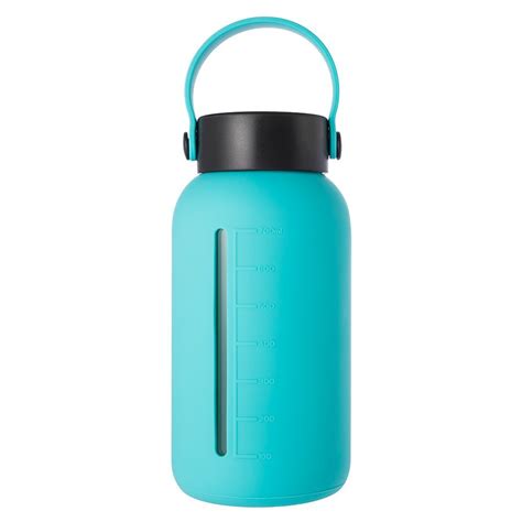 miu miu trinkflasche|Glass Water Bottle with Wide Mouth and Silicone Sleeve (30oz).